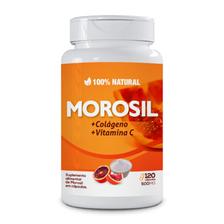 Morosil Com Colágeno e Vitamina C 500mg  (120 Cápsulas) 100% Natural em Oferta na Shopee