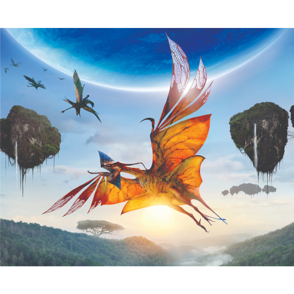 Painel de Festa em Tecido Personalizado - Tema  Avatar Sublimado Tecido Helanca com Elástico.