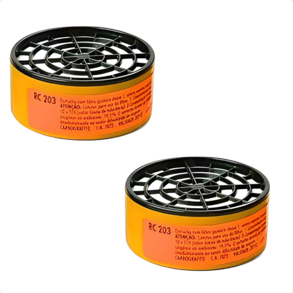 Máscara Respirador Cg-306 + 2 Cartucho 203 Carbografite · foto 2
