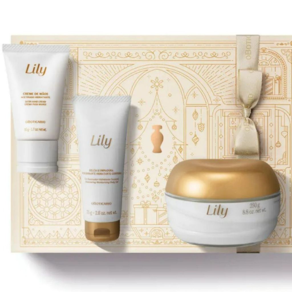 Presente Feminino Kit Lily Acetinados - 3 Itens