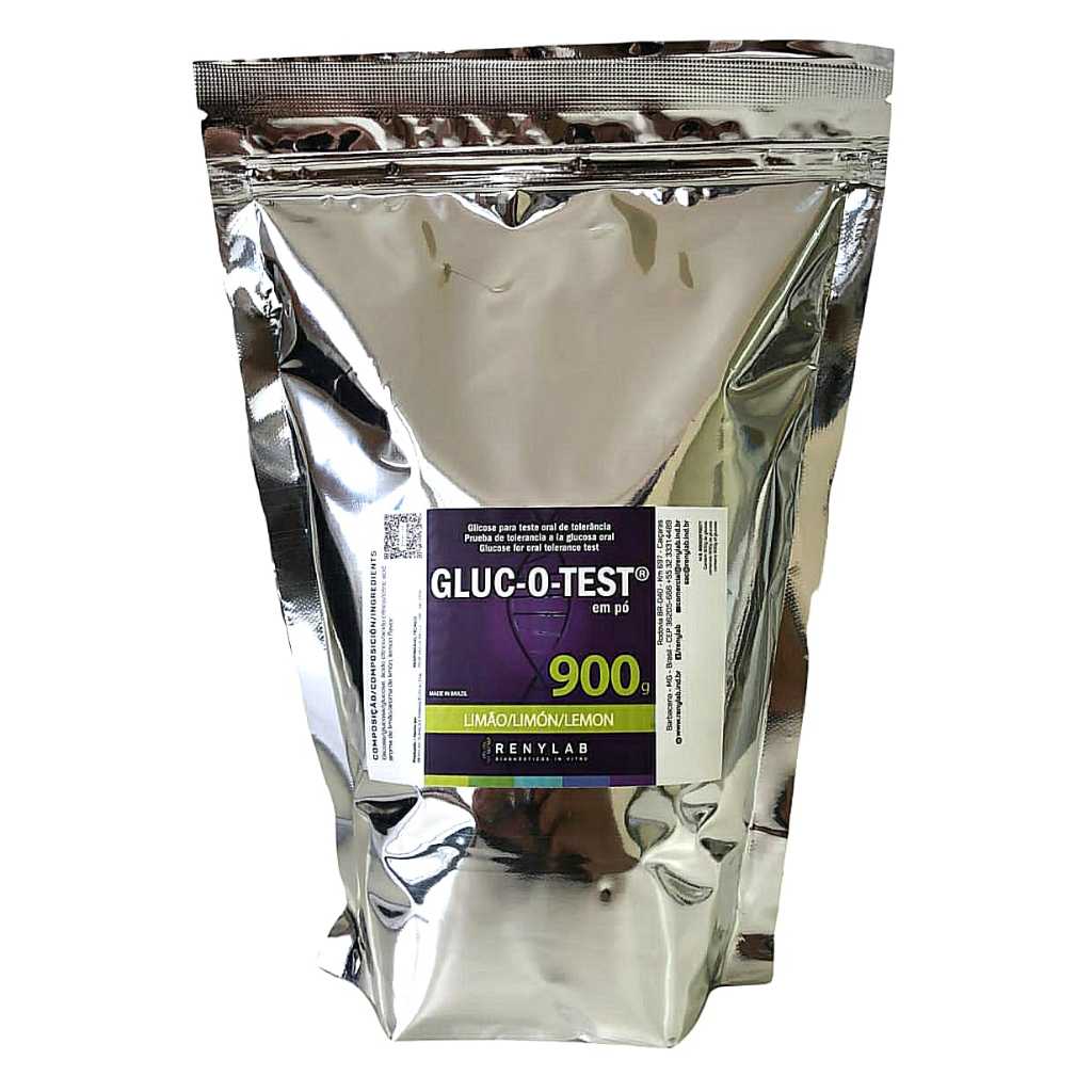 Glicose Anidra em Pó para teste Glicemia Semelhante Glutol 900g Renylab