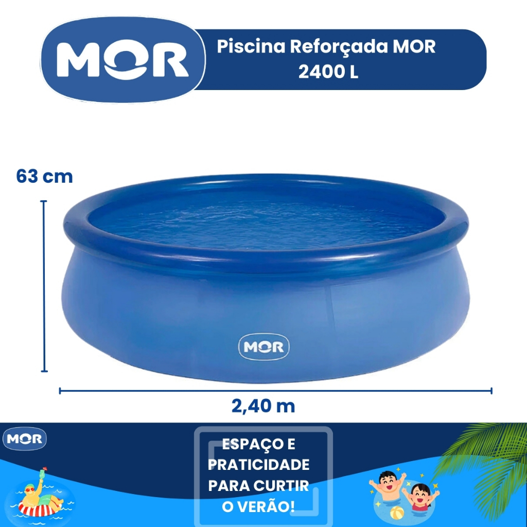 Piscina infantil Redonda Inflável 3400 Litros 2400 Litros · foto 2