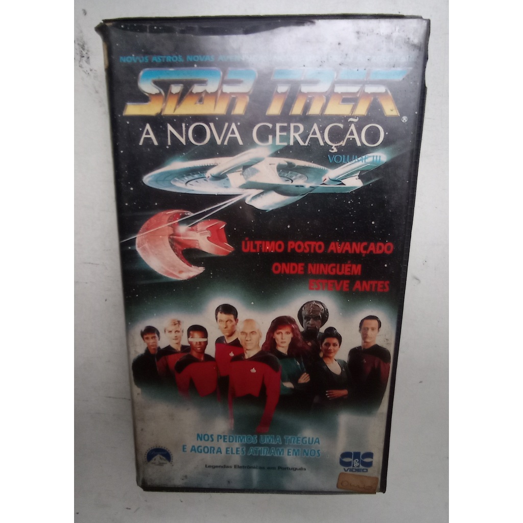 Filme Vhs - Star Trek - A Nova Geração 3 - 1987 - Seriado