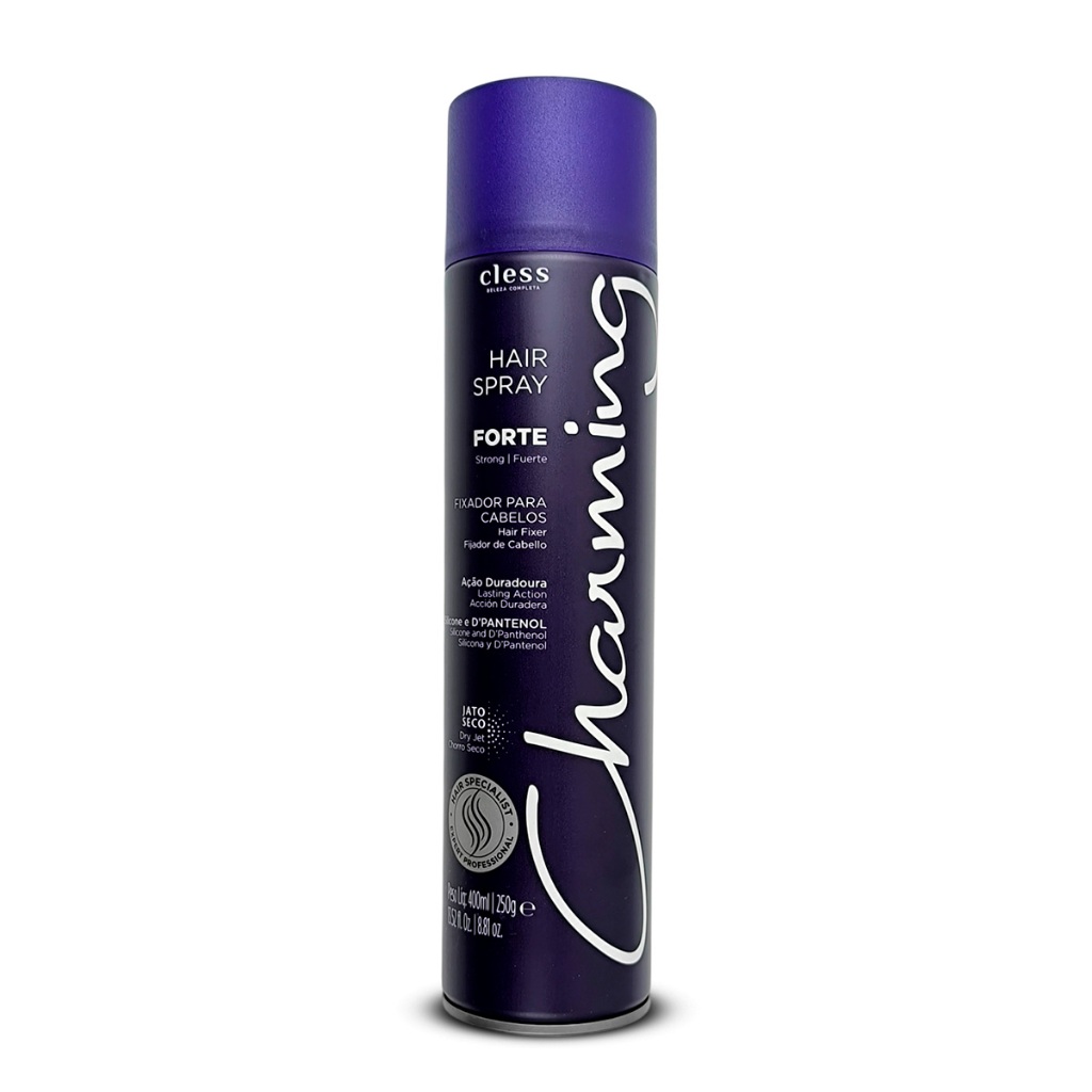 Hair Spray Fixador Para Cabelo Forte Charming 400ml