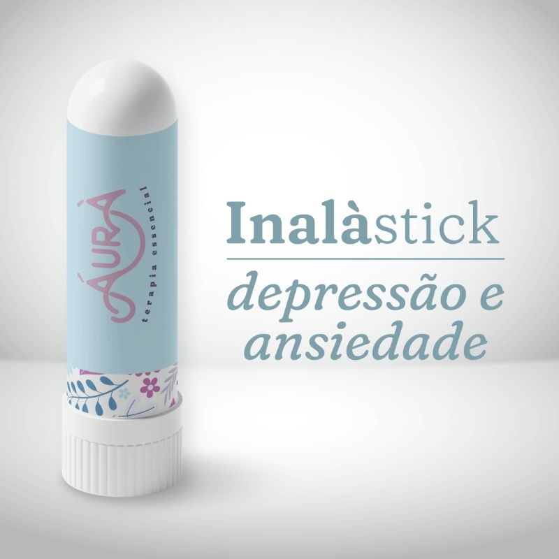 🌿 Inalador Pessoal Depressão e Ansiedade em Aromaterapia. Óleos Essenciais. Bem-estar, calma, equilíbrio e tranquilidade