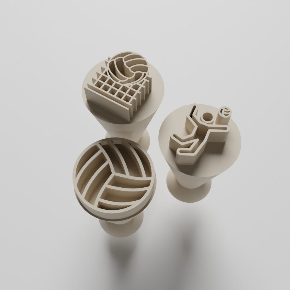 Kit com 03 Carimbos para docinhos/brigadeiro - Vôlei
