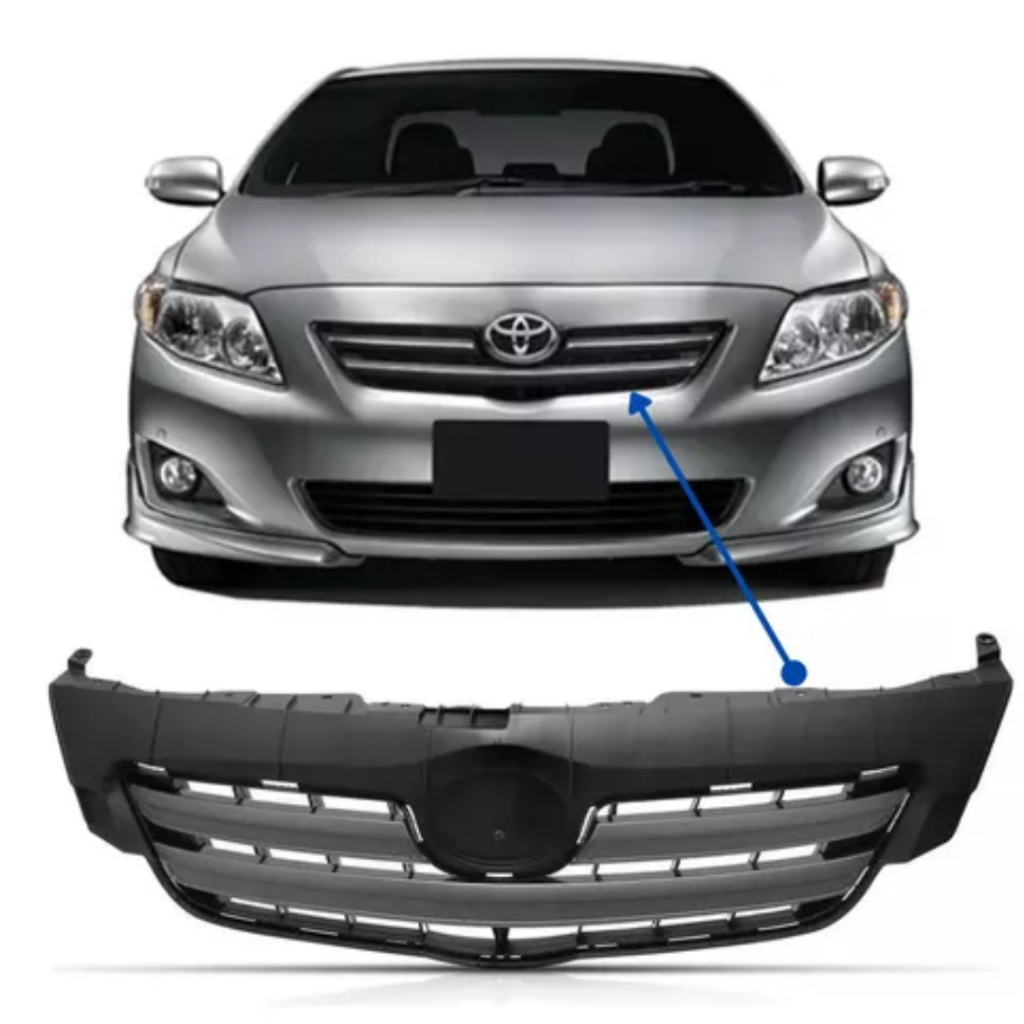 Grade Frontal Toyota Corolla Xei 2009 2010 2011 Grafite