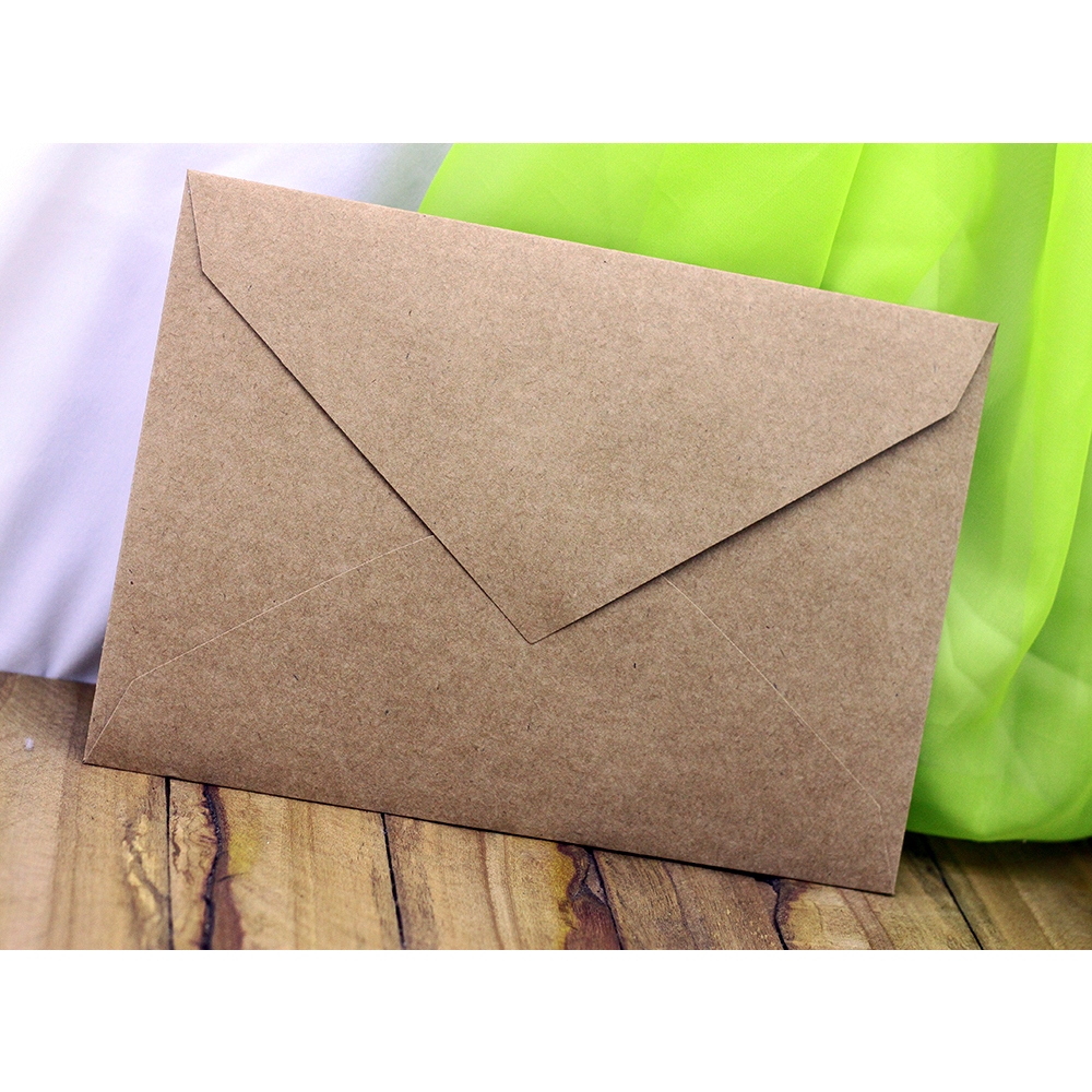 Envelope Bico 10x15cm Carta Colado Kraft para Convite - 25 peças em Oferta na Shopee