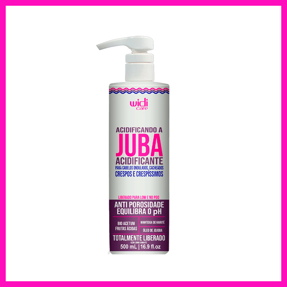 Widi Care Juba Acidificando a Juba Acidificante 500ml (Para Cabelos Ondulados, Cacheados e Crespos Crespíssimos) em Oferta na Shopee
