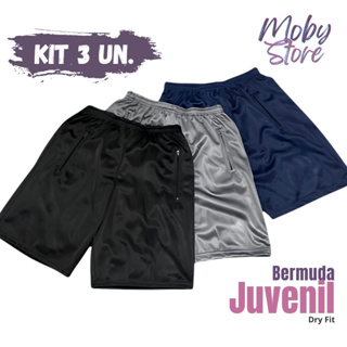 Kit 3 Bermuda Infantil Menino Chimpa Infanto Juvenil Masculino Short Calção 10 ao 16 em Oferta na Shopee