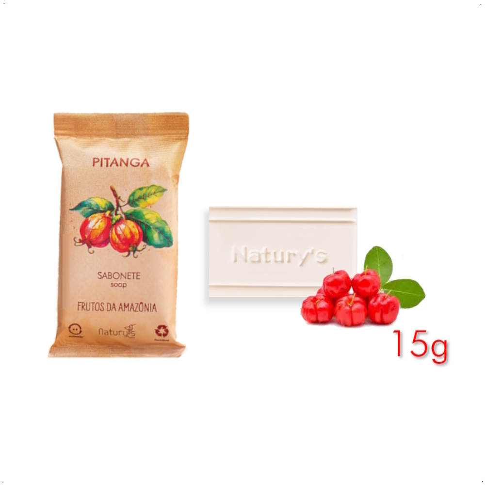 Kit 100 Mini Sabonete Pitanga 15g Retangular Hotel Motel SPA em Oferta na Shopee