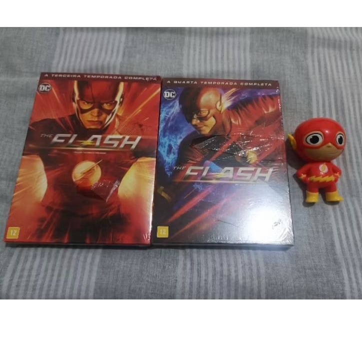The Flash DVD 3ª e 4ª + Boneco Flash Novo