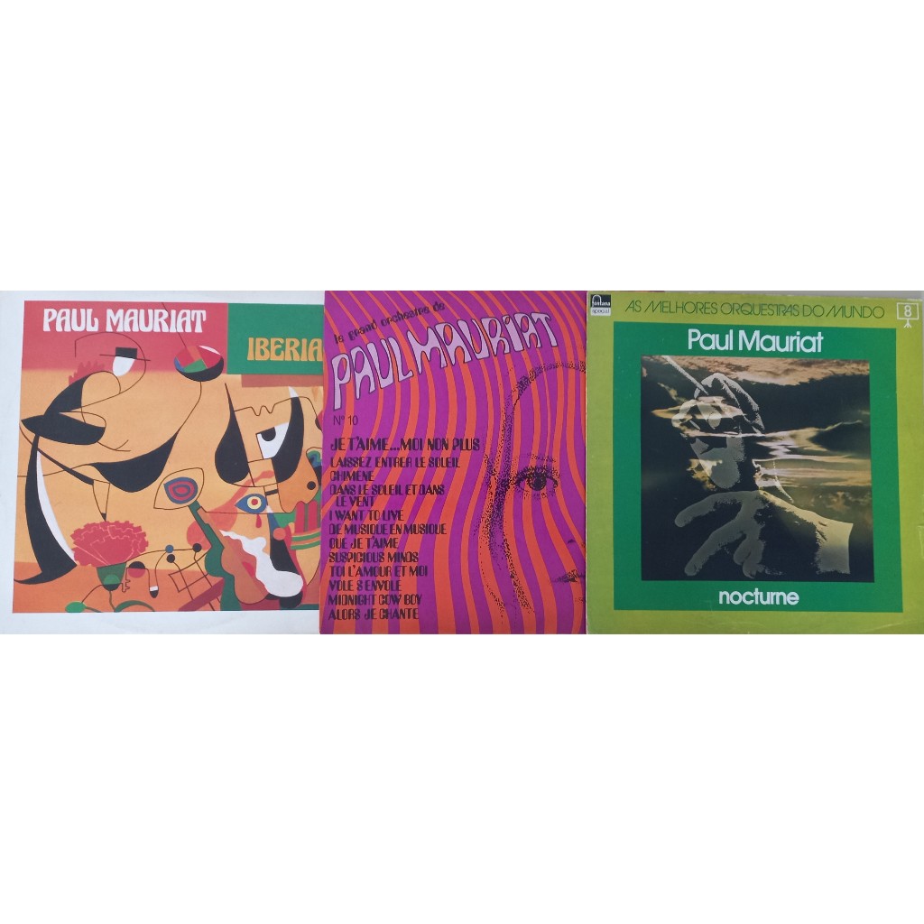 lp Paul Mauriat - Lote, Kit com 3 LPs