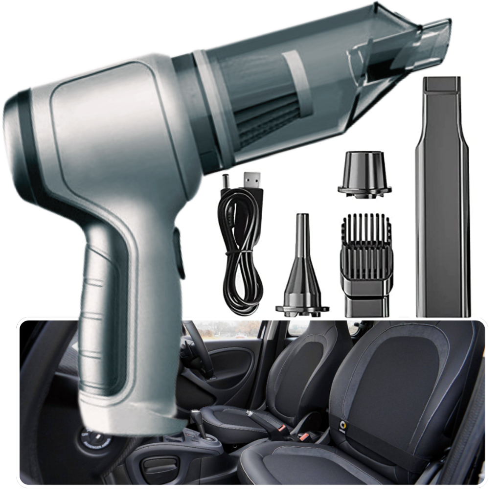 Aspirador De Pó Sem Fio Para Carro 9000Pa 120W 3 Em 1 Portátil Sopro Casa E De Uso Duplo Mini