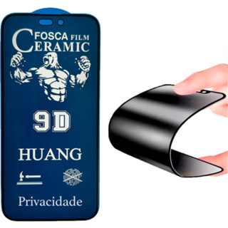 Kit 3 / Kit 5 Películas Ceramica Fosca Privacidade 9D iPhone 16 Pro Max/15 Pro Max/XR/11/8 Plus/14 Pro Max/13 Pro Max em Oferta na Shopee