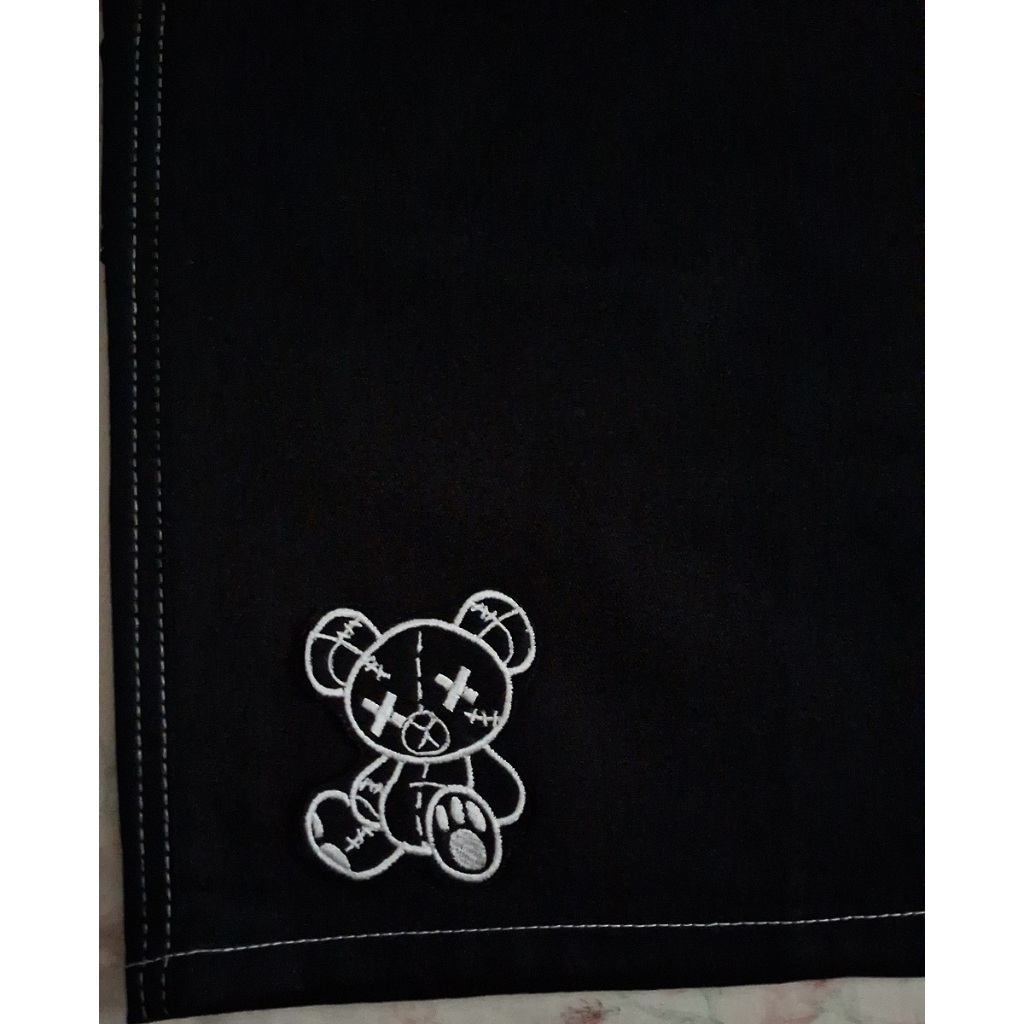 Bermuda Cargo Streetwear " Ursim Peluça " Unissex Oversized Bordado
