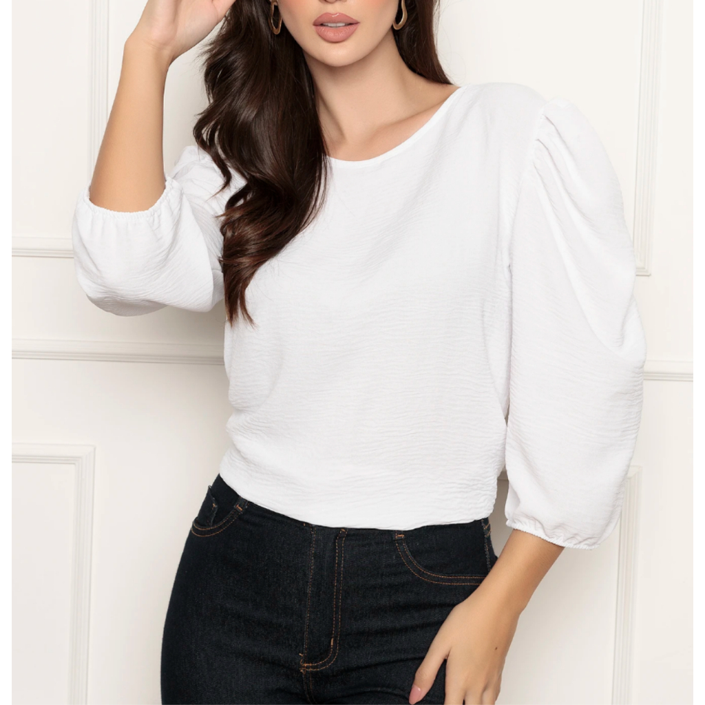 Blusa Feminina Várias Cores Duna Elegante P ao G em Oferta na Shopee