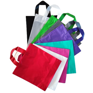 50 Sacolas plásticas Alça Fita medidas  27x40 , 30x45 e 40x50  em Alta Densidade para lojas. em Oferta na Shopee
