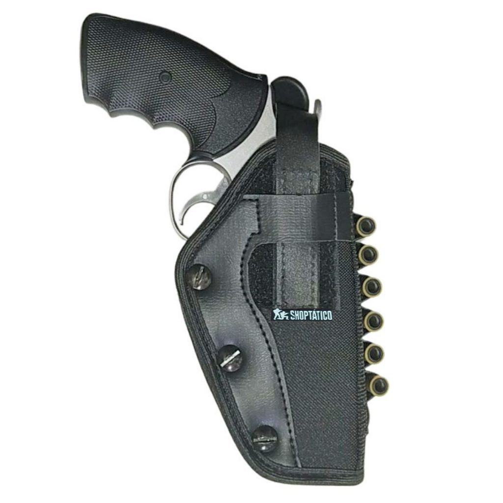 Coldre tático Saque Rápido Revólver 38 357 Cintura baleira