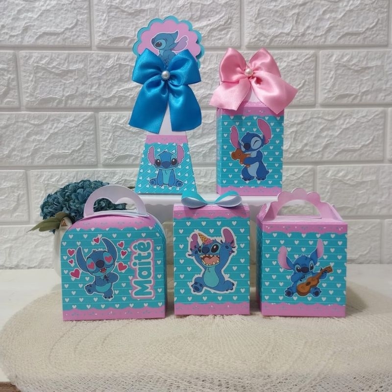 PEGUE E MONTE Kit Personalizados STITCH Lembrancinha Festa Aniversário