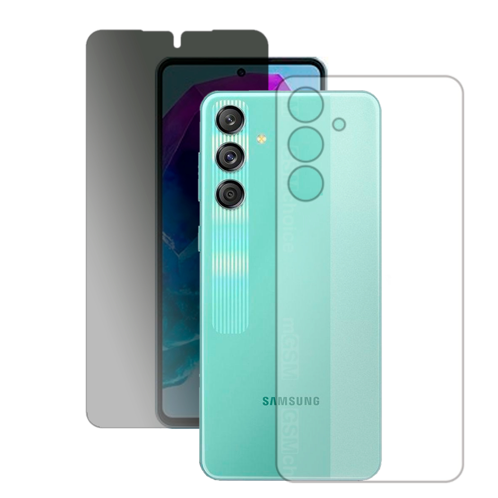 Película Hidrogel Privacidade + Película Hidrogel HD Verso Para Samsung Galaxy M