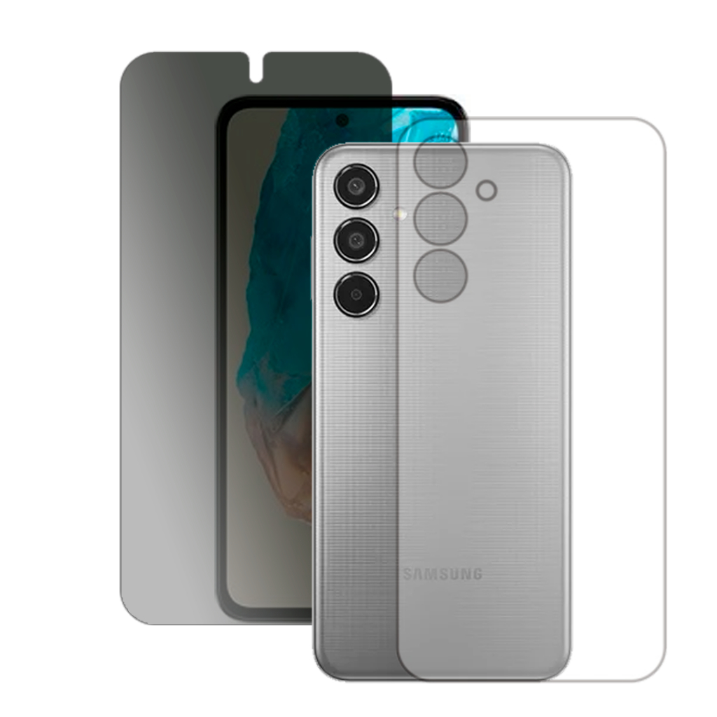 Película Hidrogel Privacidade + Película Hidrogel HD Verso Para Samsung Galaxy M