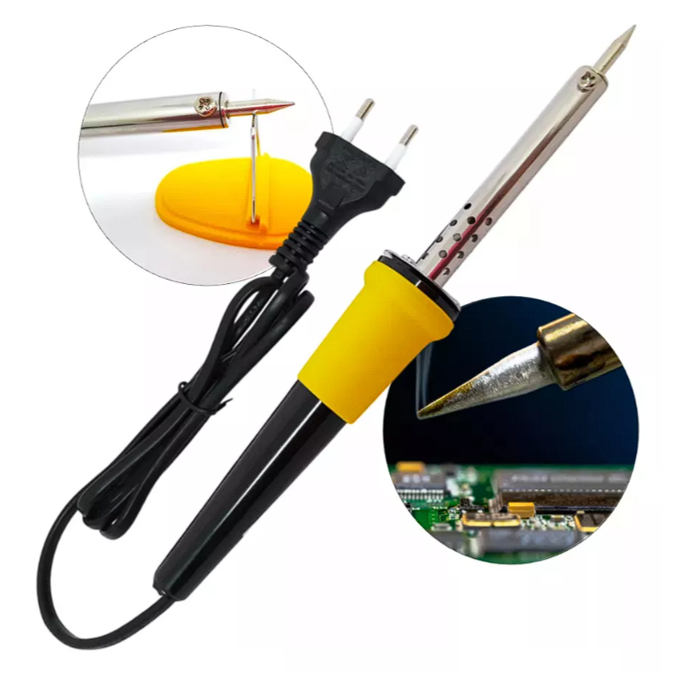 Kit Ferro De Solda Profissional 30W 40W 60W Potência e Precisão para Projetos Eletrônicos