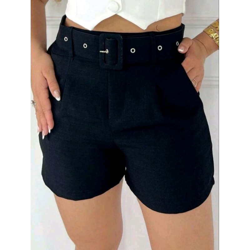 SHORT TECIDO  ALFAIATARIA LISO