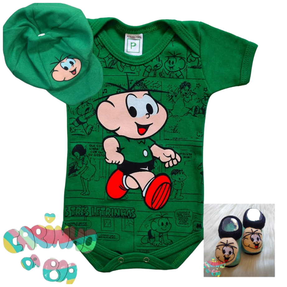 Body Temático Fantasia Mesversário Bebê Menino Gibi em Oferta na Shopee