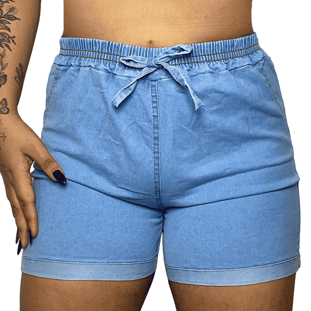 Short Jeans Lycra Feminino Do 34 Ao 56 Plus Size Cintura Alta Confortavel Tendencia Moda em Oferta na Shopee
