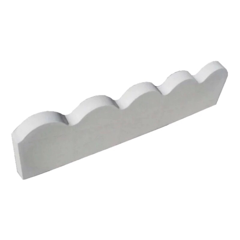 Forma Molde em Abs Para Cimento Meio Fio e Jardim Ondulado 80x20cm