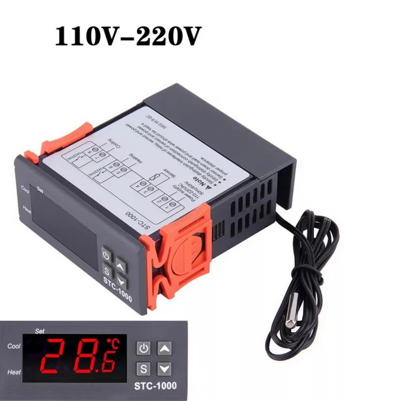 Controlador Temperatura Digital Termostato 110 / 220 Volts em Oferta na Shopee