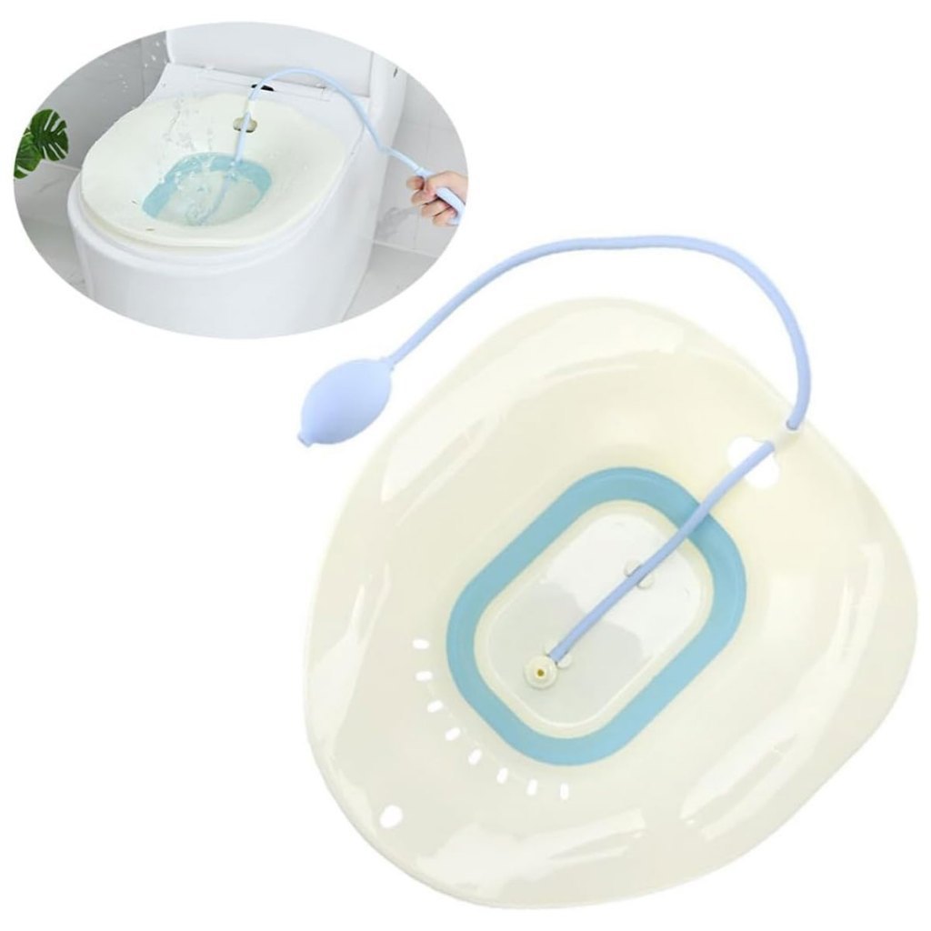 Bacia Para Banho De Assento Dobrável E Higiene Íntima em Oferta na Shopee