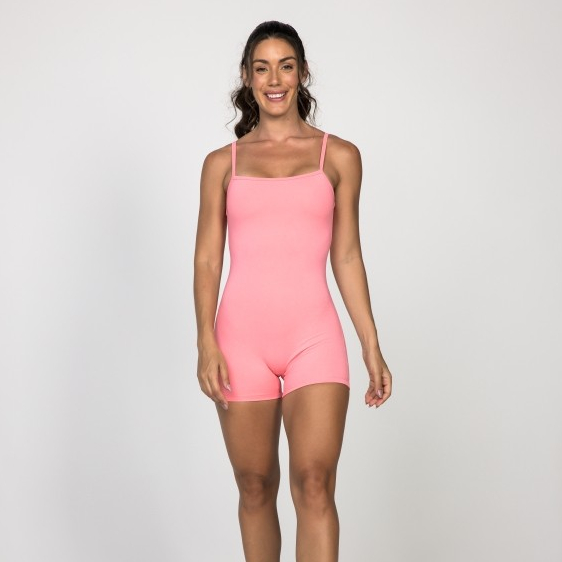 Macaquinho Smile Rosa Candy