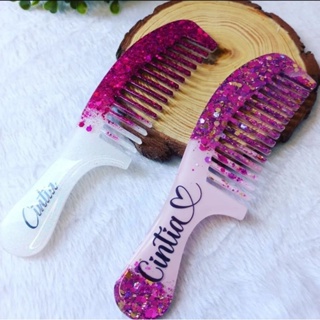 Pente em Resina Personalizado em Oferta na Shopee