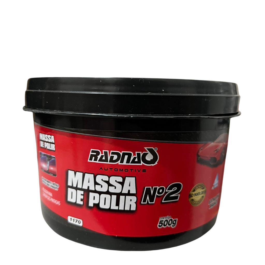 Massa de Polir N°2 Automotiva Radnaq 500g em Oferta na Shopee
