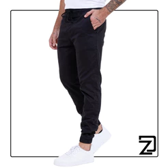 Calça Jogger Sarja Colorida Jeans Masculina