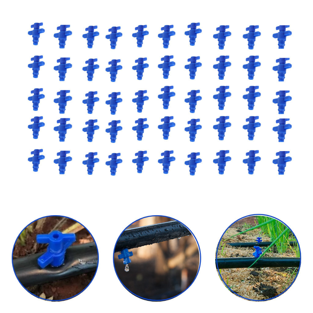 Gotejador GA_2 Agrojet Irrigação Mangueira Cega Controle de Vazão Varias Opções