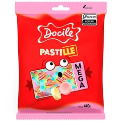 Pastilha Frutas Sortida Mega 440g C/50 Unidades - Docile