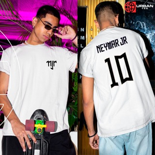 Camiseta Básica Camiseta Personalizada Neymar Junior Camisa 10 Unissex em Oferta na Shopee