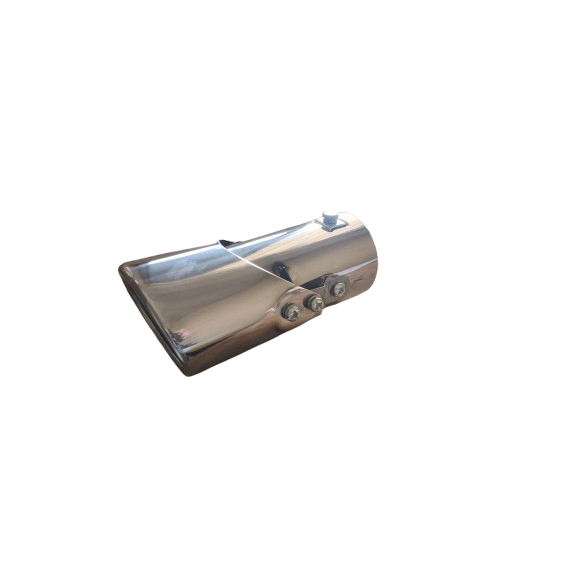 PONTEIRA INOX VIROLADA UNIVERSAL PARA ESCAPAMENTOS COMPRIMENTO 16CM PARAFUSADA DE 1 3/4 A 2 1/4