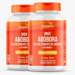 BIGENS KIT 2X MAX ABÓBORA + VITAMINA E - 150 CAPS BIOGENS