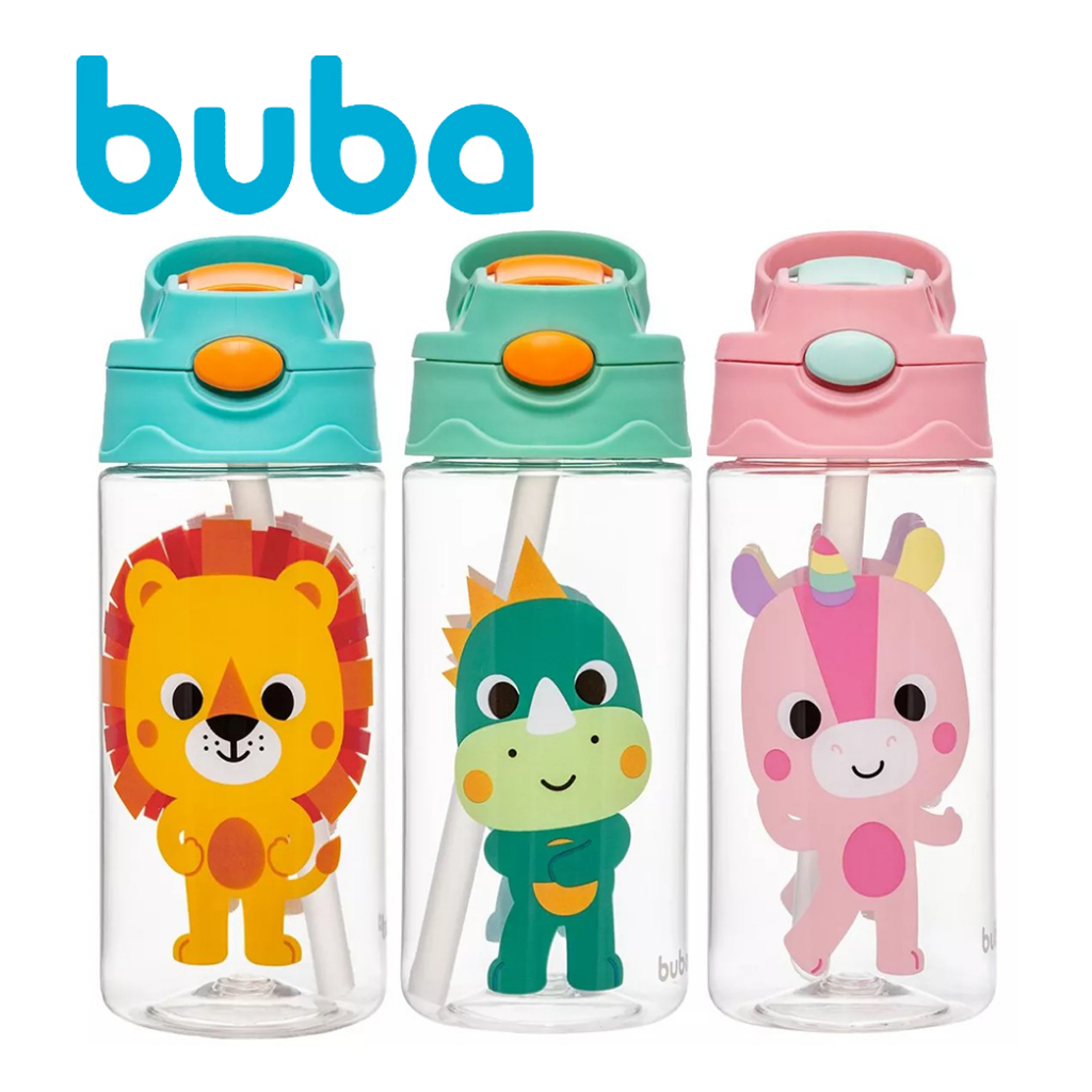 Garrafinha Canudo Copo em Tritan Buba Zoo do Bebê em Oferta na Shopee