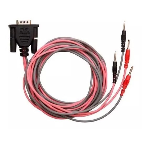 Cabo 74 para Neurodyn 10 Canais e Heccus Turbo - Cor ROSA/CINZA - Ibramed