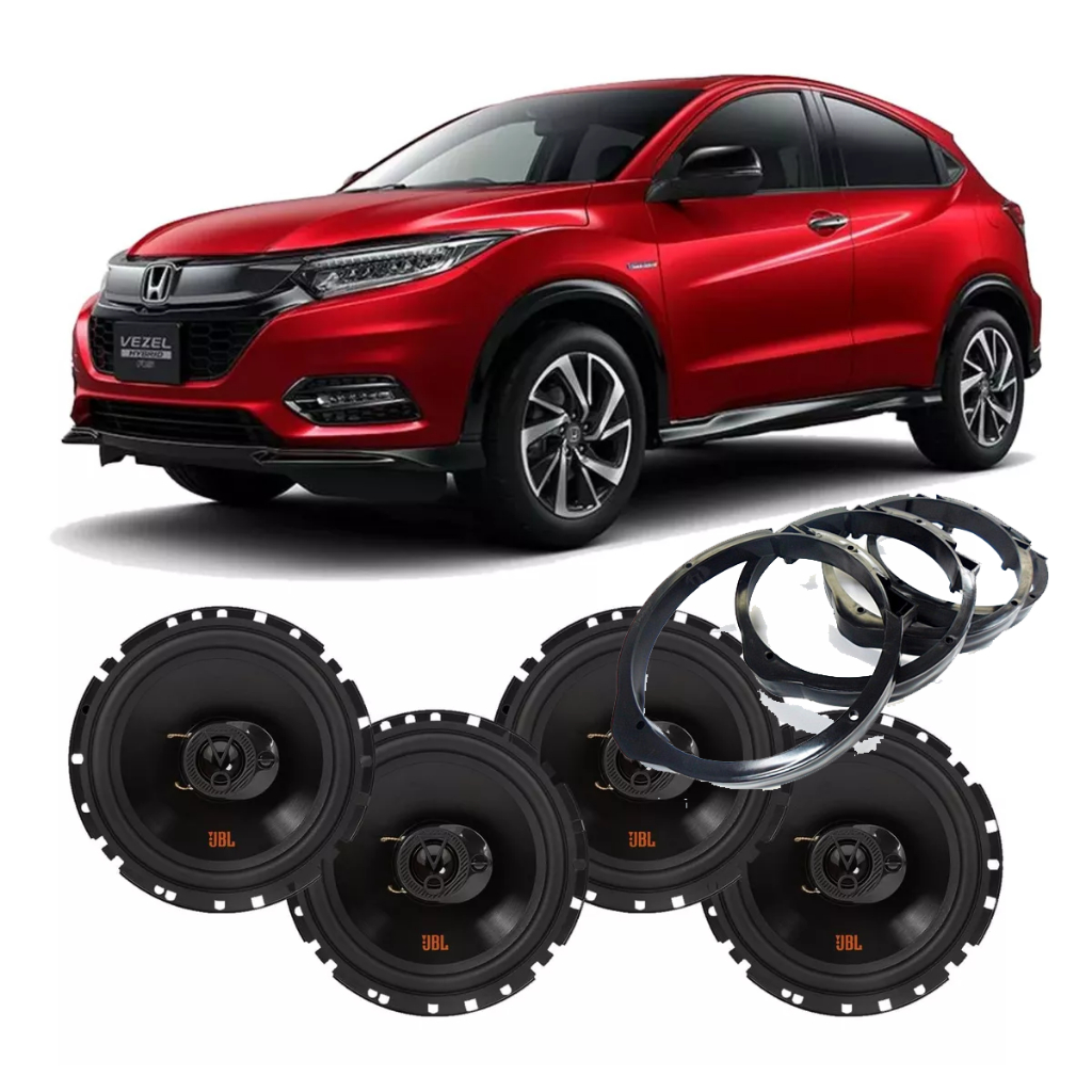 4 Alto Falante Original Jbl Flex4 Honda Hrv 220wrms + Aros em Oferta na Shopee