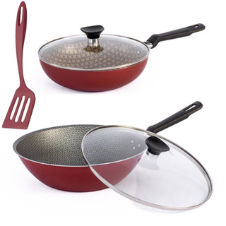 Conjunto Kit 2 Peças Frigideira Funda Antiaderente Tramontina 24Cm e 28 Cm