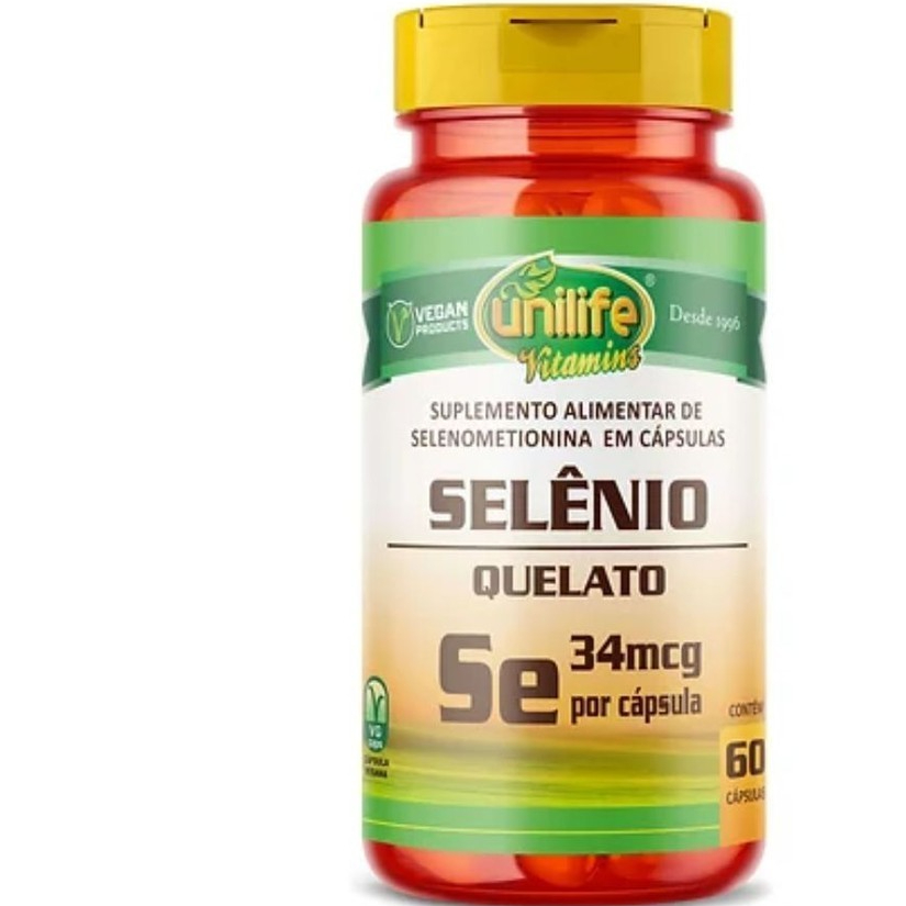Selênio Quelato 60 Cápsulas - Unilife