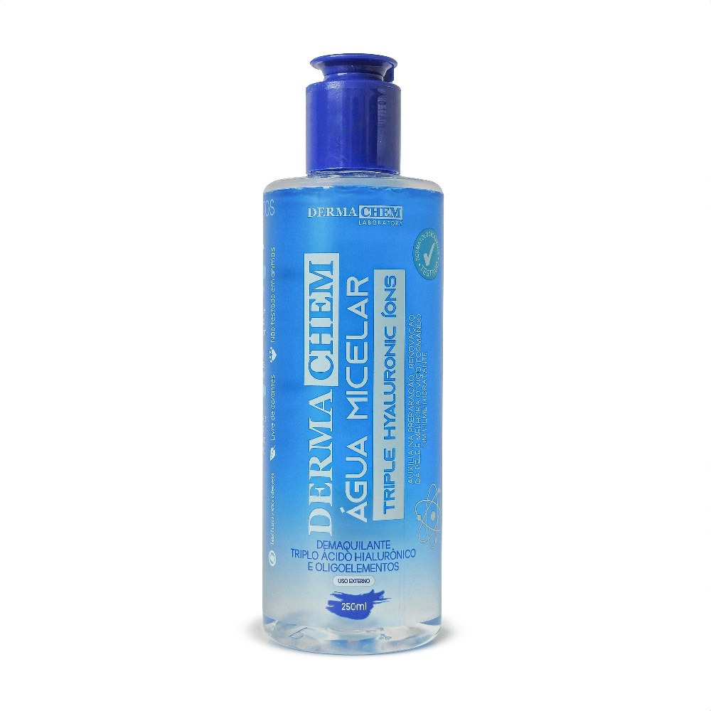 Água Micelar Triple Hyaluronic Triplo Ácido Hialurônico com Íons 250ml Dermachem