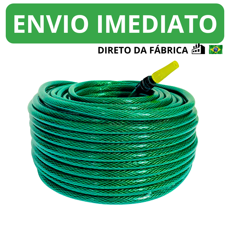 Mangueira Jardim Trançada Resistente e Flexível para Jardim Diversos Tamanhos