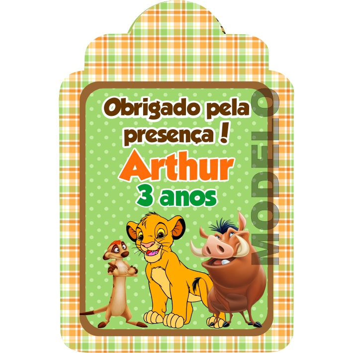 15 Tag de Agradecimento O Rei Leão Guarda do Leão